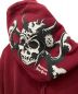 中古・古着 BOUNTY HUNTER (バウンティハンター) Supreme (シュプリーム) Hooded Sweatshirt　23AW　スカル　プリント　パーカー ボルドー サイズ:L：17000円