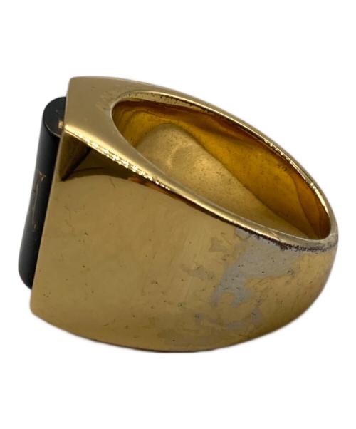 HUF（ハフ）HUF (ハフ) BLACKLETTER GOLD RING ゴールド サイズ:21号の古着・服飾アイテム