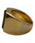 HUF (ハフ) BLACKLETTER GOLD RING ゴールド サイズ:21号：2000円
