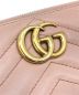 中古・古着 GUCCI (グッチ) GGマーモントラウンドジップウォレット ピンク サイズ:下記参照：12000円