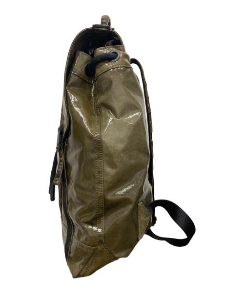 DIESEL（ディーゼル）DIESEL (ディーゼル) ONLY THE BRAVE ロゴトリム バックパック カーキの古着・服飾アイテム