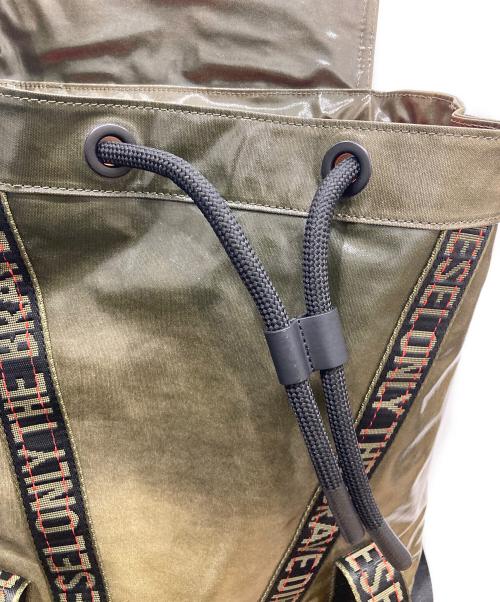 DIESEL（ディーゼル）DIESEL (ディーゼル) ONLY THE BRAVE ロゴトリム バックパック カーキの古着・服飾アイテム