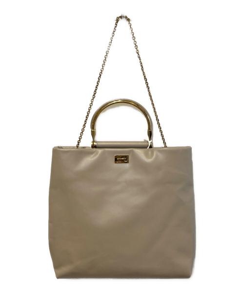 ZANCHETTI（ザンケッティー）ZANCHETTI (ザンケッティー) CHAIN SHOPPER HANDLE ベージュの古着・服飾アイテム