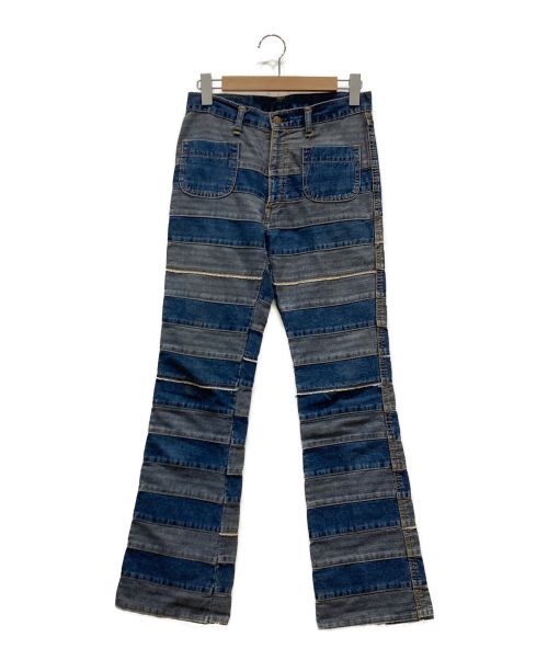 Hysteric Glamour（ヒステリックグラマー）Hysteric Glamour (ヒステリックグラマー) KINKY スクラッチフレアデニムパンツ　ツギハギ　 サイズ:Mの古着・服飾アイテム