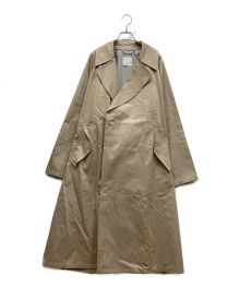 Phlannel（フランネル）の古着「Cotton Twill Gabardine Wrap Trench Coat コットンツイル ギャバジン ラップ トレンチコート BBZ2021308A0001」｜ベージュ