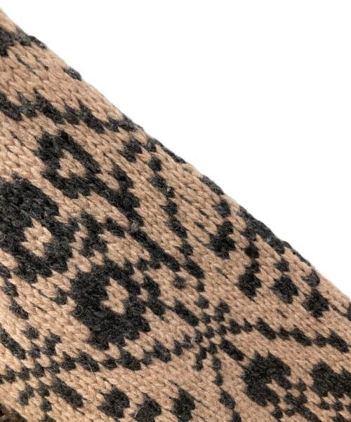 TSUHARU by samansa Mos2（ツハル バイ サマンサモスモス）TSUHARU by Samansa Mos2 (ツハル バイ サマンサモスモス) モチーフ柄ジャガードロングカーディガン ブラウン サイズ:FREE 未使用品の古着・服飾アイテム