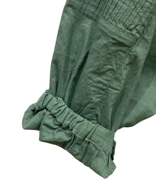 かぐれ（カグレ）かぐれ (カグレ) ピンタック2WAYブラウス グリーン サイズ:freeの古着・服飾アイテム