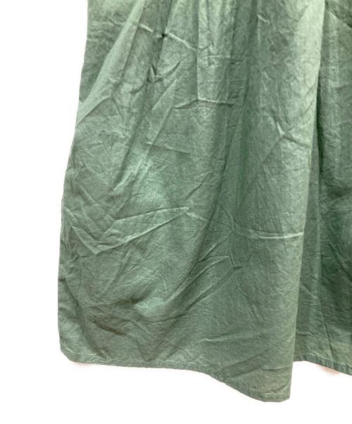 かぐれ（カグレ）かぐれ (カグレ) ピンタック2WAYブラウス グリーン サイズ:freeの古着・服飾アイテム