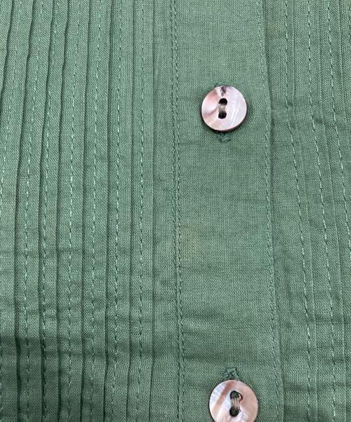 かぐれ（カグレ）かぐれ (カグレ) ピンタック2WAYブラウス グリーン サイズ:freeの古着・服飾アイテム