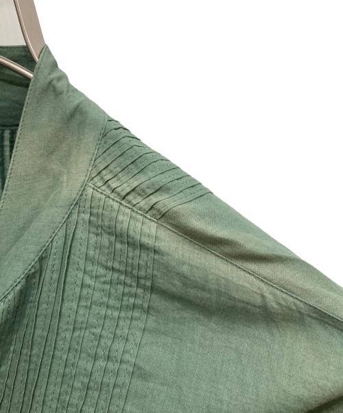 かぐれ（カグレ）かぐれ (カグレ) ピンタック2WAYブラウス グリーン サイズ:freeの古着・服飾アイテム