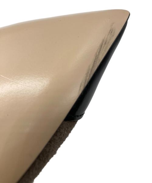 FABIO RUSCONI（ファビオルスコーニ）FABIO RUSCONI (ファビオルスコーニ) ポインテッドキャップトゥパンプス ブラウン サイズ:35 1/2の古着・服飾アイテム