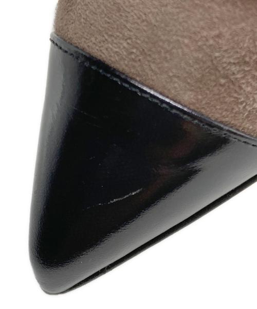 FABIO RUSCONI（ファビオルスコーニ）FABIO RUSCONI (ファビオルスコーニ) ポインテッドキャップトゥパンプス ブラウン サイズ:35 1/2の古着・服飾アイテム