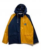 BEAMS PLUS×ROWING BLAZERSビームスプラス×ローイングブレザーズ）の古着「別注 アノラックパーカー」｜ネイビー×イエロー
