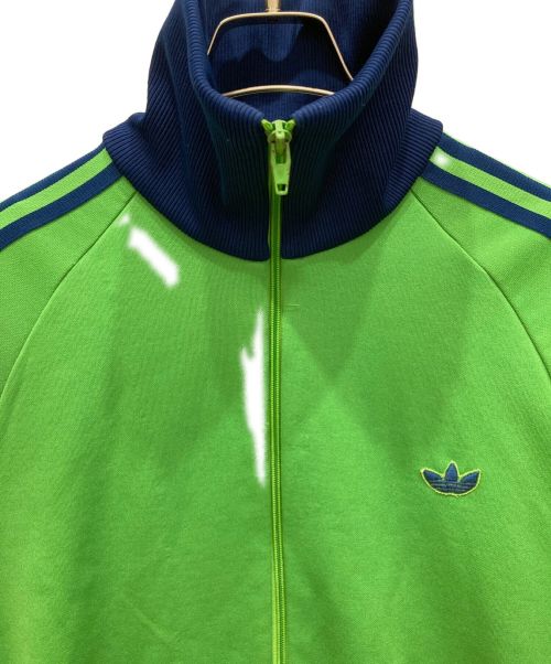 adidas（アディダス）adidas (アディダス) 70ｓトラックジャケット デサント社 グリーン×ネイビー サイズ:３号の古着・服飾アイテム