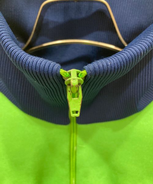 adidas（アディダス）adidas (アディダス) 70ｓトラックジャケット デサント社 グリーン×ネイビー サイズ:３号の古着・服飾アイテム