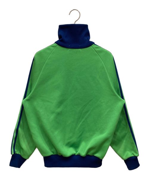 adidas（アディダス）adidas (アディダス) 70ｓトラックジャケット デサント社 グリーン×ネイビー サイズ:３号の古着・服飾アイテム