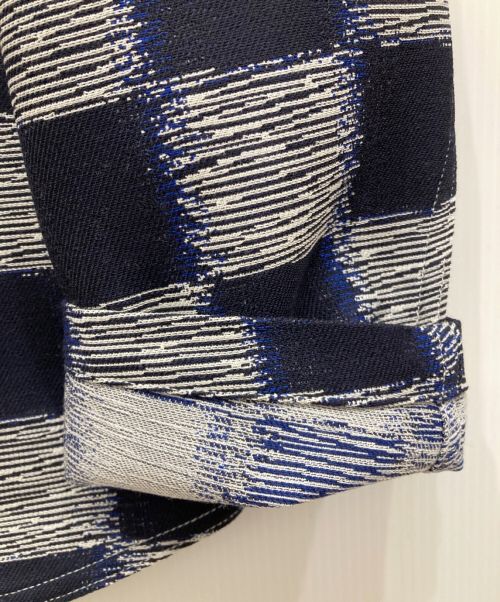 LOUIS VUITTON（ルイ ヴィトン）LOUIS VUITTON (ルイ ヴィトン) 23AW Damier Wool Over Shirt 1AFAUL ダミエ ウール オーバー シャツ  ネイビー サイズ:Mの古着・服飾アイテム