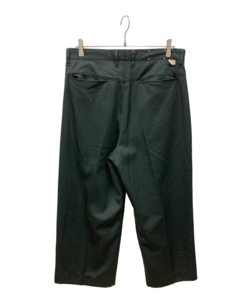 FARAH（ファーラー）FARAH (ファーラー) One-tuck Wide Wool Pants グリーン サイズ:SIZE 86cm (W34)の古着・服飾アイテム
