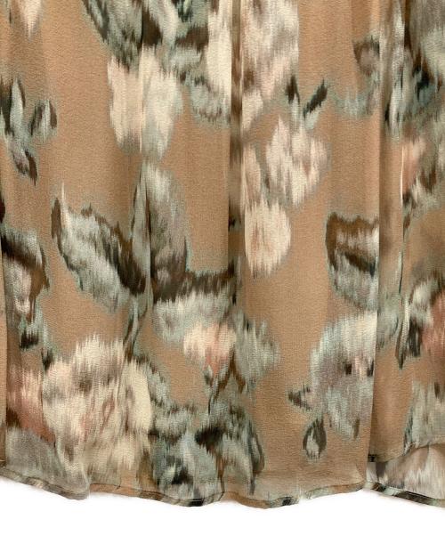 Max Mara Studio（マックスマーラ ストゥディオ）Max Mara Studio (マックスマーラ ストゥディオ) シルクブラウス ブラウン×グリーン サイズ:SIZE 38の古着・服飾アイテム