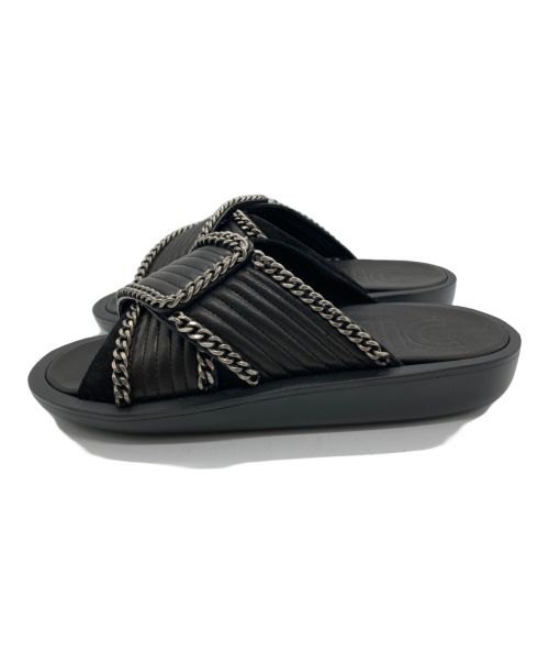 Pippichic（ピッピシック）Pippichic (ピッピシック) チェーンサンダル ブラック サイズ:37の古着・服飾アイテム