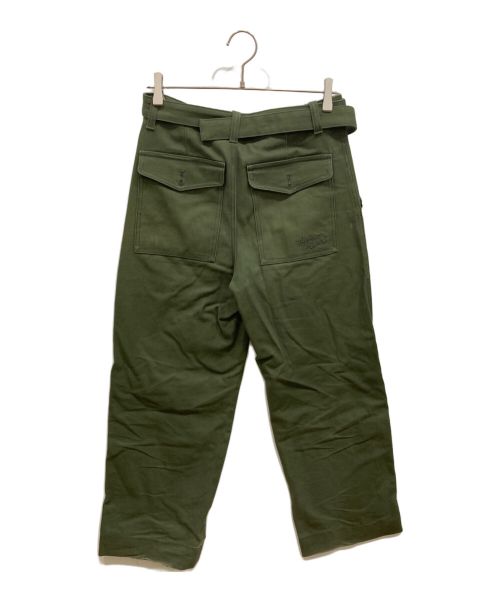 maison kitsune（メゾンキツネ）maison kitsune (メゾンキツネ) ベイカーパンツ カーキ サイズ:40の古着・服飾アイテム