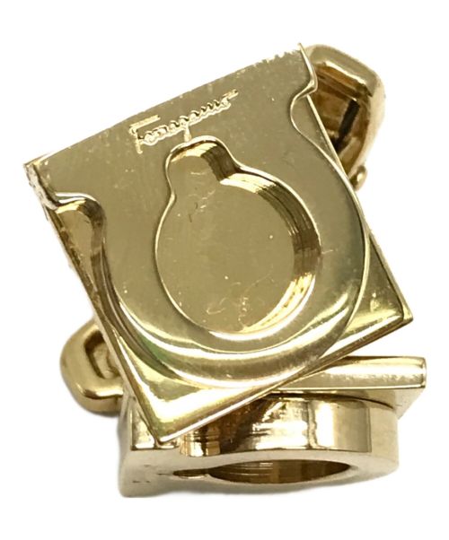 Salvatore Ferragamo（サルヴァトーレ フェラガモ）Salvatore Ferragamo (サルヴァトーレ フェラガモ) ガンチーニブロックカフス ゴールド サイズ:下記参照の古着・服飾アイテム