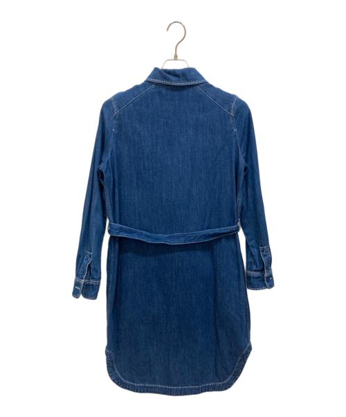 LACOSTE（ラコステ）LACOSTE (ラコステ) デニムシャツワンピース インディゴ サイズ:SIZE 34の古着・服飾アイテム