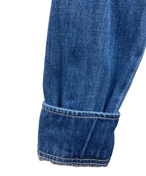 LACOSTE（ラコステ）LACOSTE (ラコステ) デニムシャツワンピース インディゴ サイズ:SIZE 34の古着・服飾アイテム