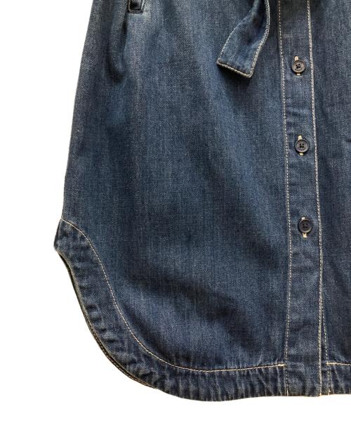 LACOSTE（ラコステ）LACOSTE (ラコステ) デニムシャツワンピース インディゴ サイズ:SIZE 34の古着・服飾アイテム