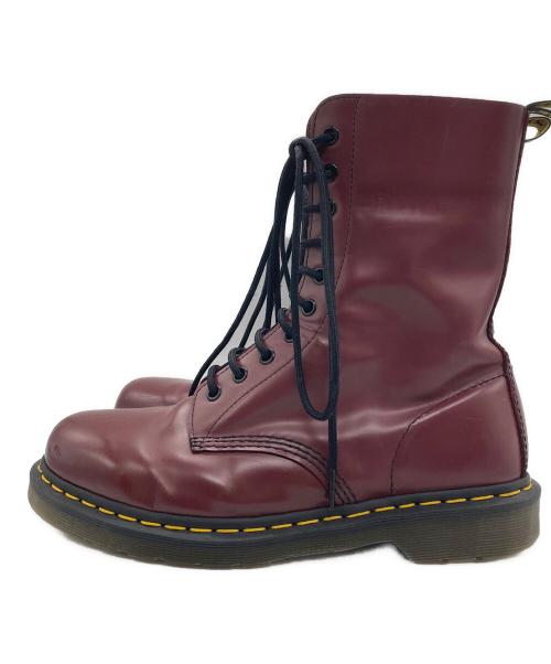 Dr.Martens（ドクターマーチン）Dr.Martens (ドクターマーチン) 10ホールブーツ ボルドー サイズ:SIZE UK8の古着・服飾アイテム