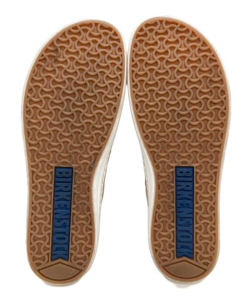 BIRKENSTOCK（ビルケンシュトック）BIRKENSTOCK (ビルケンシュトック) レザースリッポン ベージュ サイズ:24.5の古着・服飾アイテム