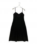 H BEAUTY&YOUTHエイチ ビューティー&ユース）の古着「TWILL CAMISOLE DRESS」｜ブラック
