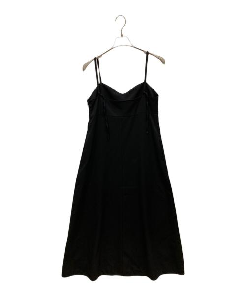 H BEAUTY&YOUTH（エイチ ビューティー&ユース）H BEAUTY&YOUTH (エイチ ビューティー&ユース) TWILL CAMISOLE DRESS ブラック サイズ:Ⅿの古着・服飾アイテム