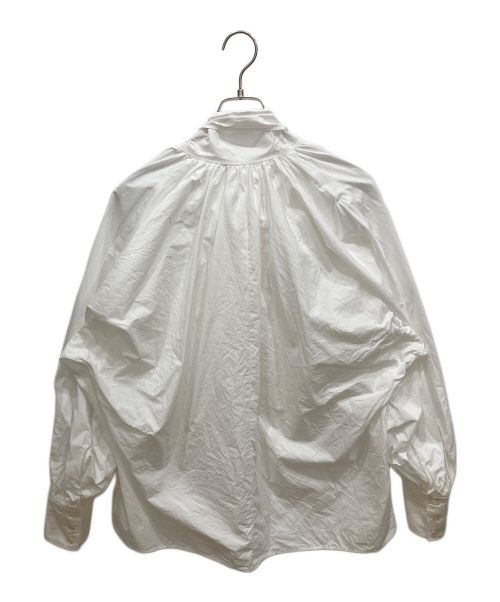 Whim Gazette（ウィムガゼット）Whim Gazette (ウィムガゼット) ボウタイドルマンブラウス ホワイト サイズ:FREEの古着・服飾アイテム