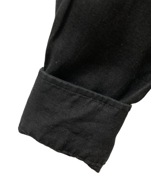 VERMEIL par iena（ヴェルメイユ パー イエナ）VERMEIL par iena (ヴェルメイユ パー イエナ) 長袖リネンシャツ ブラック サイズ:38の古着・服飾アイテム