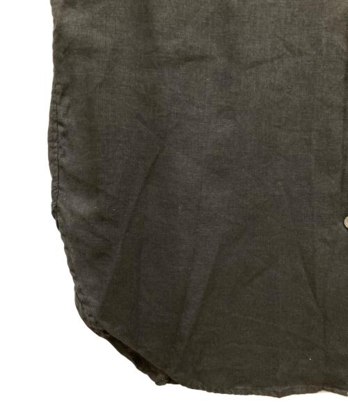 VERMEIL par iena（ヴェルメイユ パー イエナ）VERMEIL par iena (ヴェルメイユ パー イエナ) 長袖リネンシャツ ブラック サイズ:38の古着・服飾アイテム