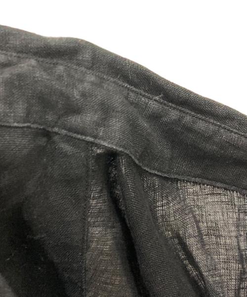 VERMEIL par iena（ヴェルメイユ パー イエナ）VERMEIL par iena (ヴェルメイユ パー イエナ) 長袖リネンシャツ ブラック サイズ:38の古着・服飾アイテム