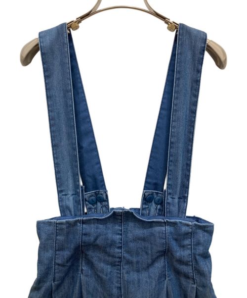 JENNE（ジェンヌ）JENNE (ジェンヌ) 2WAYハイウエストデニムパンツ ブルー サイズ:Lの古着・服飾アイテム