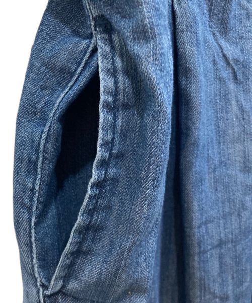 JENNE（ジェンヌ）JENNE (ジェンヌ) 2WAYハイウエストデニムパンツ ブルー サイズ:Lの古着・服飾アイテム
