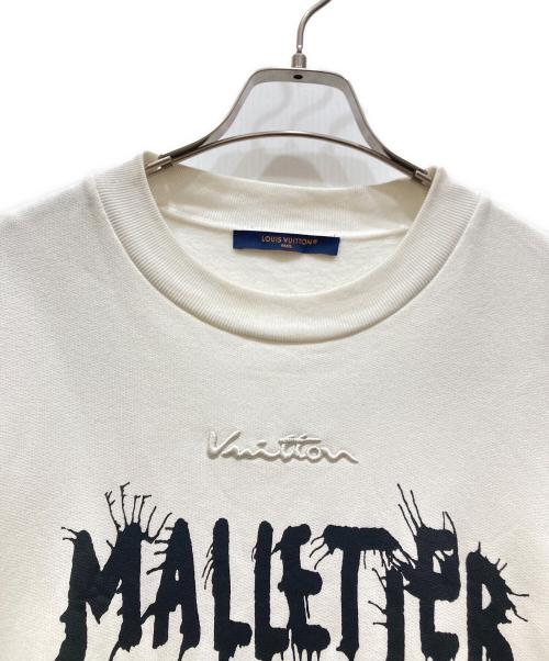 LOUIS VUITTON（ルイ ヴィトン）LOUIS VUITTON (ルイ ヴィトン) ロゴ刺繍コットンスウェット ホワイト サイズ:XLの古着・服飾アイテム