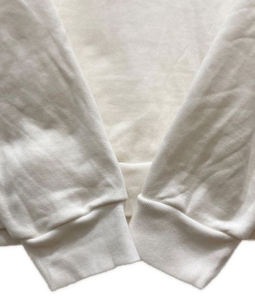 LOUIS VUITTON（ルイ ヴィトン）LOUIS VUITTON (ルイ ヴィトン) ロゴ刺繍コットンスウェット ホワイト サイズ:XLの古着・服飾アイテム