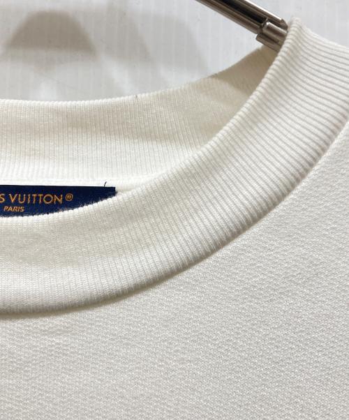 LOUIS VUITTON（ルイ ヴィトン）LOUIS VUITTON (ルイ ヴィトン) ロゴ刺繍コットンスウェット ホワイト サイズ:XLの古着・服飾アイテム