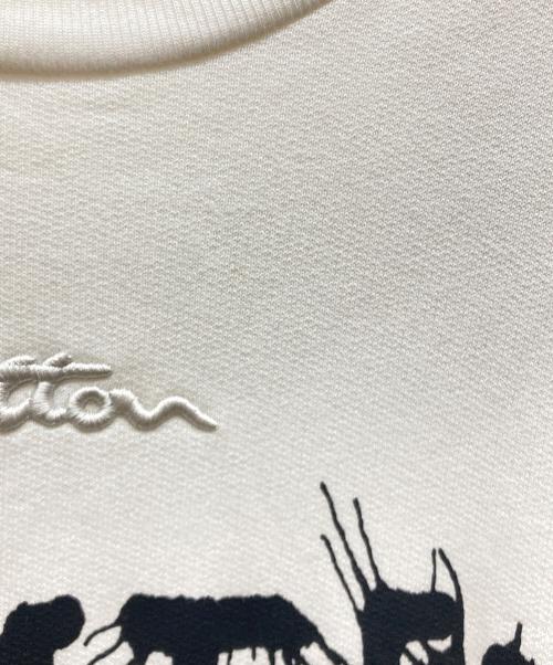 LOUIS VUITTON（ルイ ヴィトン）LOUIS VUITTON (ルイ ヴィトン) ロゴ刺繍コットンスウェット ホワイト サイズ:XLの古着・服飾アイテム