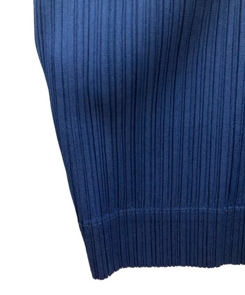 PLEATS PLEASE（プリーツプリーズ）PLEATS PLEASE (プリーツプリーズ) バイカラープリーツワンピース ネイビー×ブラック サイズ:3の古着・服飾アイテム