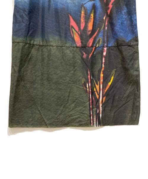 MARNI（マルニ）MARNI (マルニ) 転写ノースリーブワンピース グリーン×ブラック サイズ:38の古着・服飾アイテム