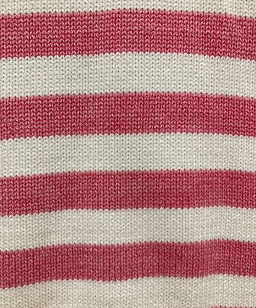 DEMYLEE（デミリー）DEMYLEE (デミリー) Ron Herman (ロンハーマン) ウォッシュボーダーニット ピンク×ホワイト サイズ:XSの古着・服飾アイテム