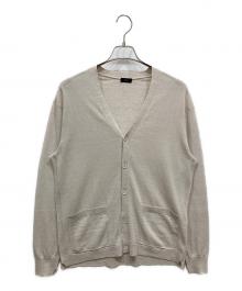 JOSEPH（ジョゼフ）の古着「リネンナイロンプレーン Ｖネックカーディガン」｜アイボリー