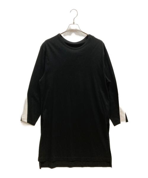 GROUND Y（グラウンドワイ）GROUND Y (グラウンドワイ) バックテープロングカットソー ブラック サイズ:3の古着・服飾アイテム