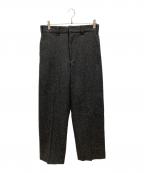 WOOLRICHウールリッチ）の古着「70'sヘリンボーンウールパンツ」｜ブラック