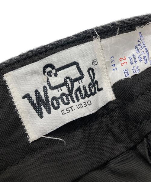 WOOLRICH（ウールリッチ）WOOLRICH (ウールリッチ) 70'sヘリンボーンウールパンツ ブラック サイズ:32 未使用品の古着・服飾アイテム